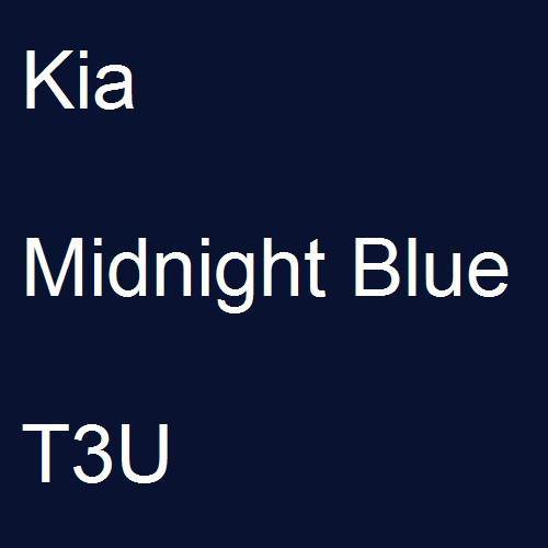 Kia, Midnight Blue, T3U.